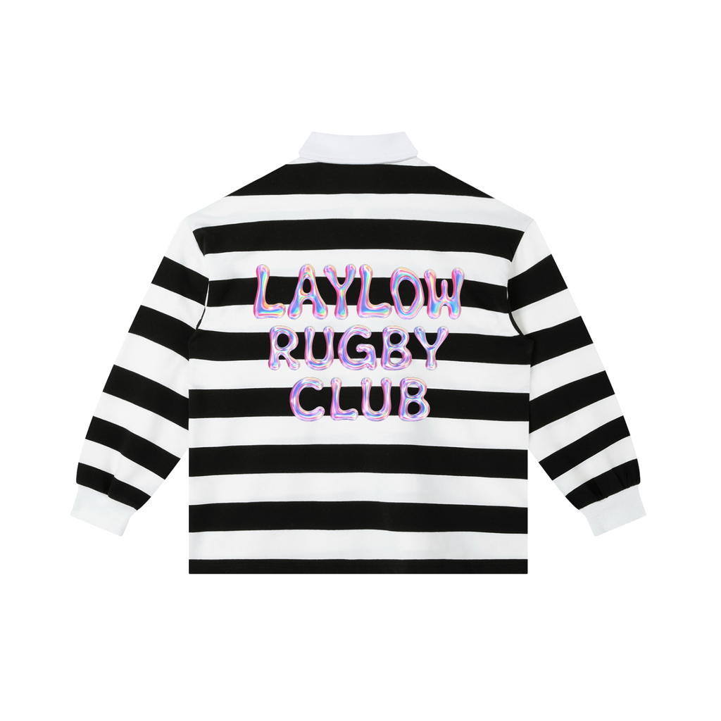 Color Block Stripe Polo Shirt