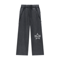 Snow Washed Tape Raw Edge Sweatpants