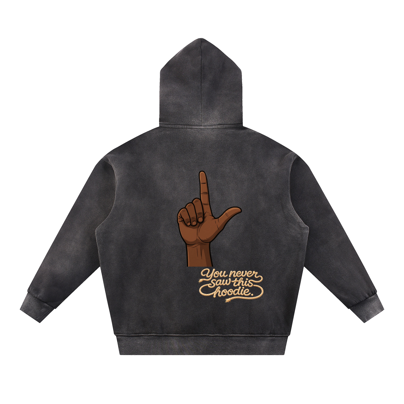 Sun Fade Contrast Tape Fleece Hoodie
