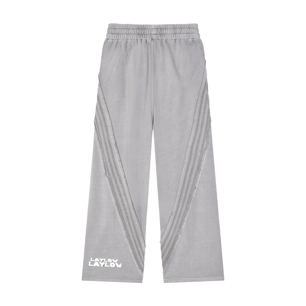 Snow Washed Tape Raw Edge Sweatpants