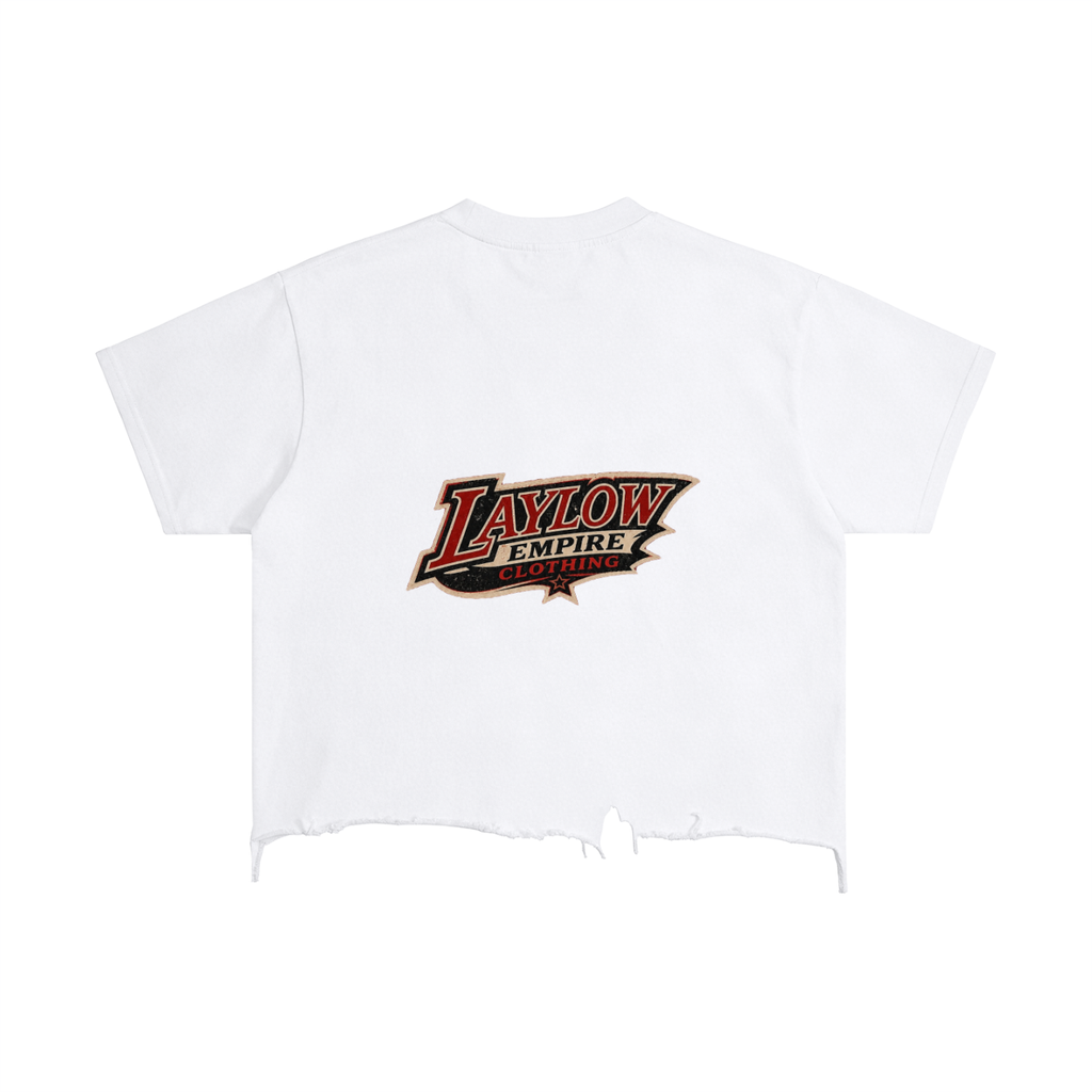 Vintage Wash Boxy Distressed Hem T-Shirt