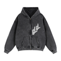 Zip-Through Boxy Fleece Hoodie