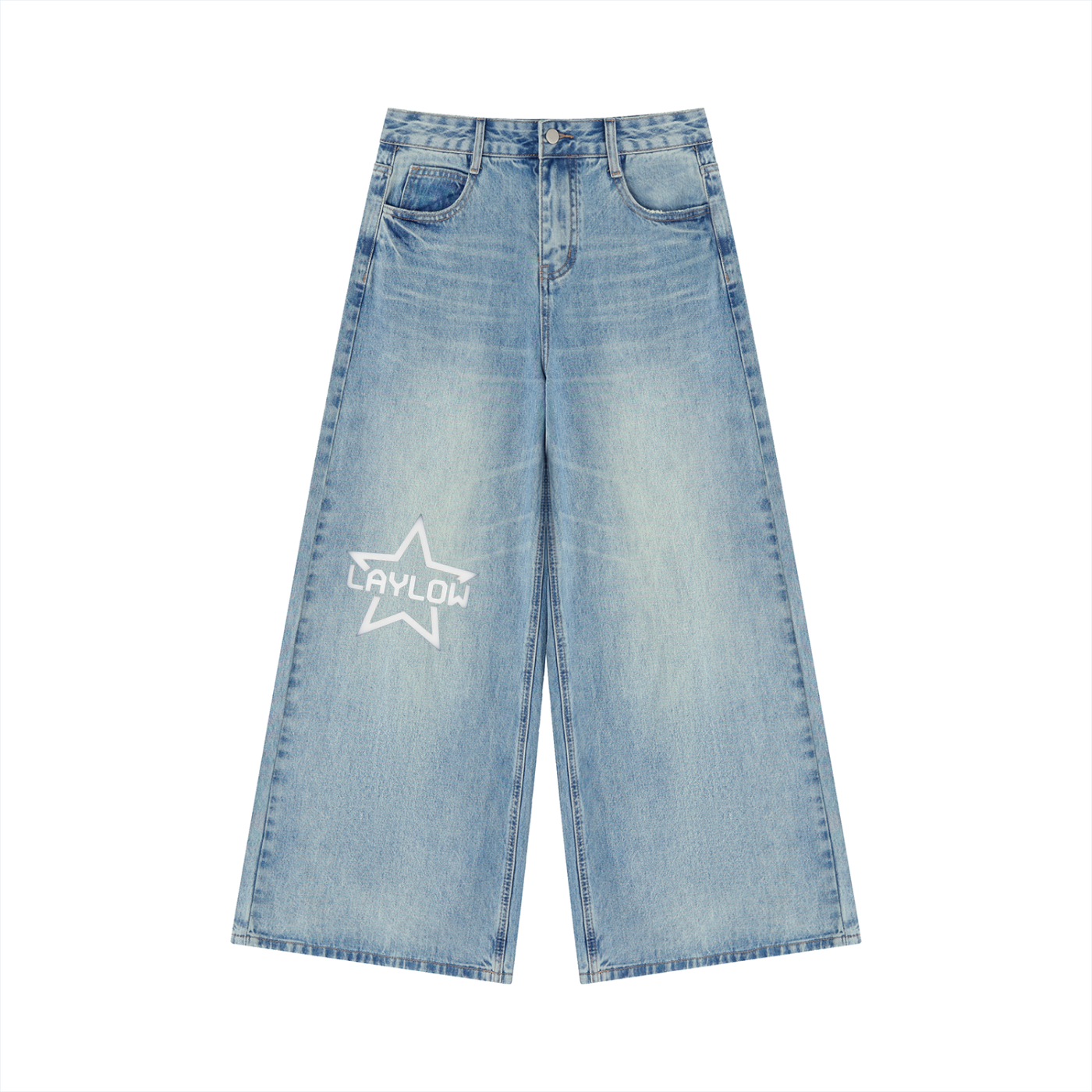 Women’s Vintage Wash Wide Leg Jeans