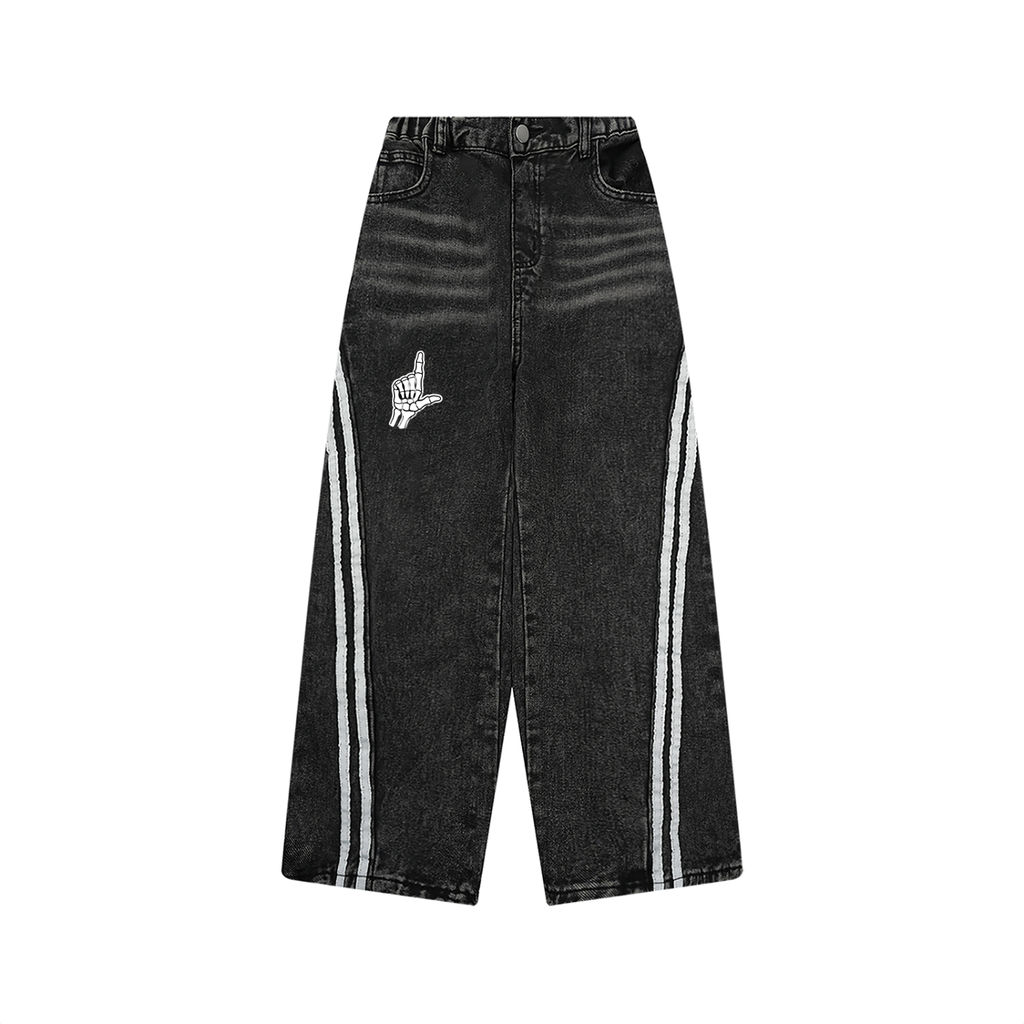 Kid’s Vintage Wash Side Stripe Jeans