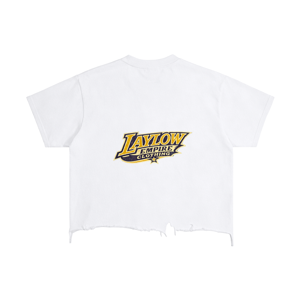Vintage Wash Boxy Distressed Hem T-Shirt