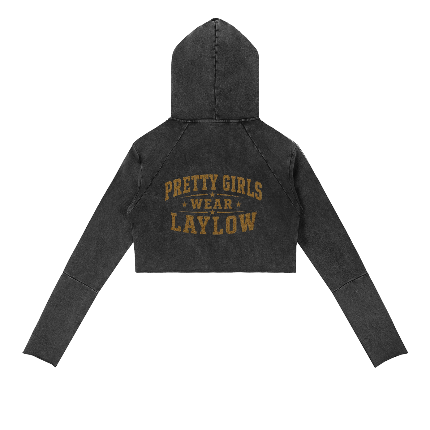 Vintage Washed Raw Edge Hoodie
